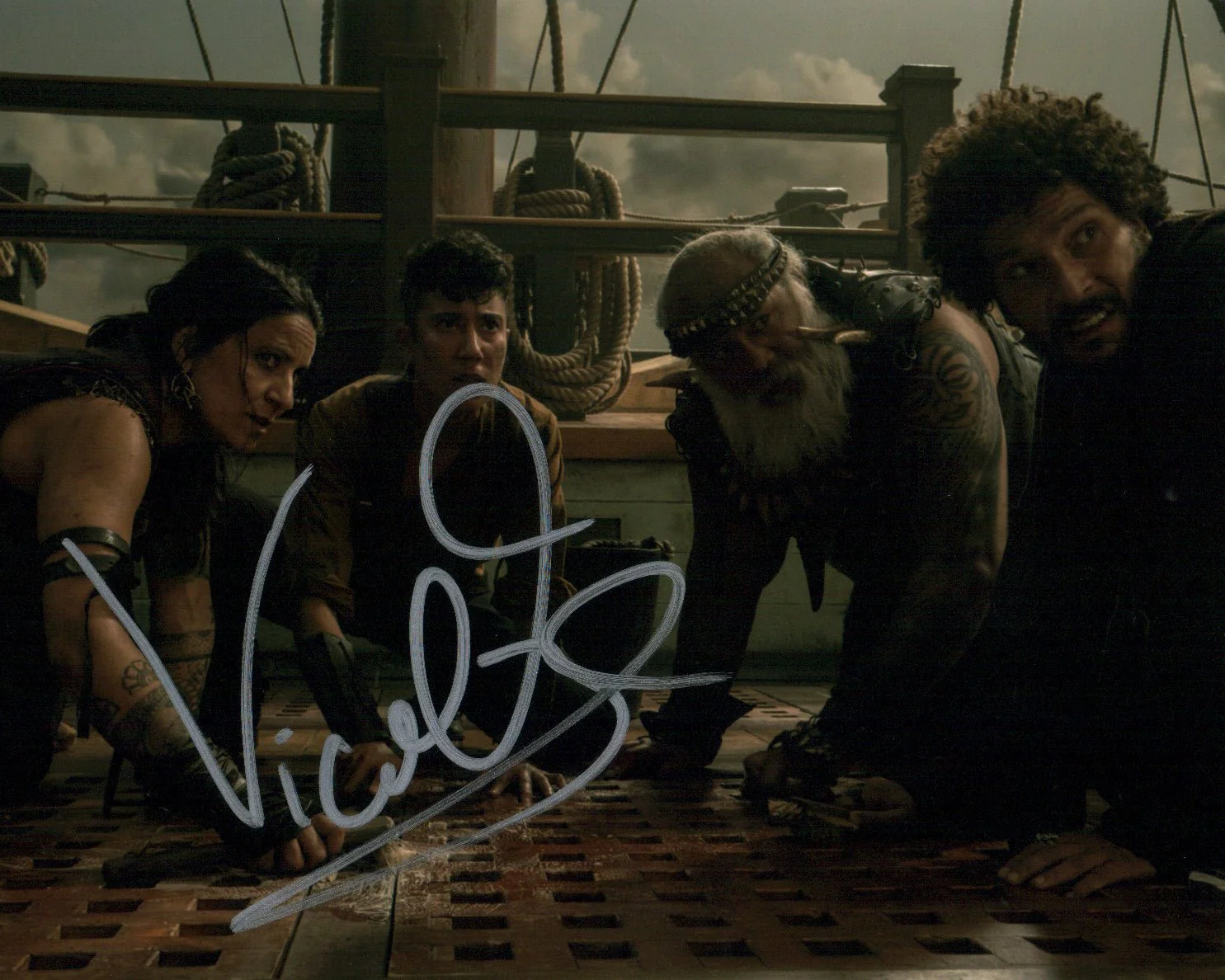 Vico Ortiz Our Flag Means Death 8x10 Signed Photo JSA Certified Autograph - Image 2