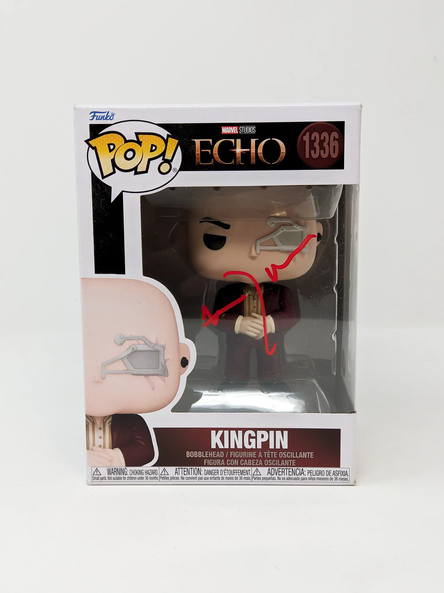 Vincent D'Onofrino Marvel Kingpin #1336 Signed Funko Pop JSA Certified Autograph - Image 3