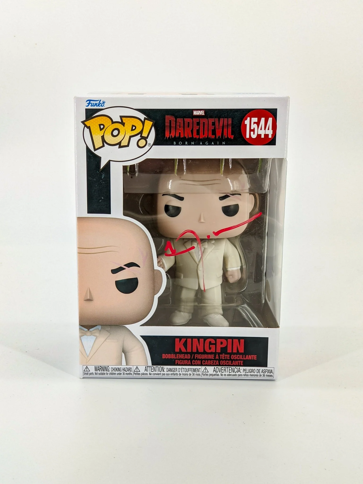 Vincent D'Onofrio Marvel Kingpin #1544 Signed Funko Pop JSA Certified Autograph - Image 2
