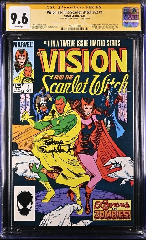 Vision and the Scarlet Witch #v2 #1 Marvel Comics CGC Signature Serires 9.6 Signed Steve Englehart - Image 2