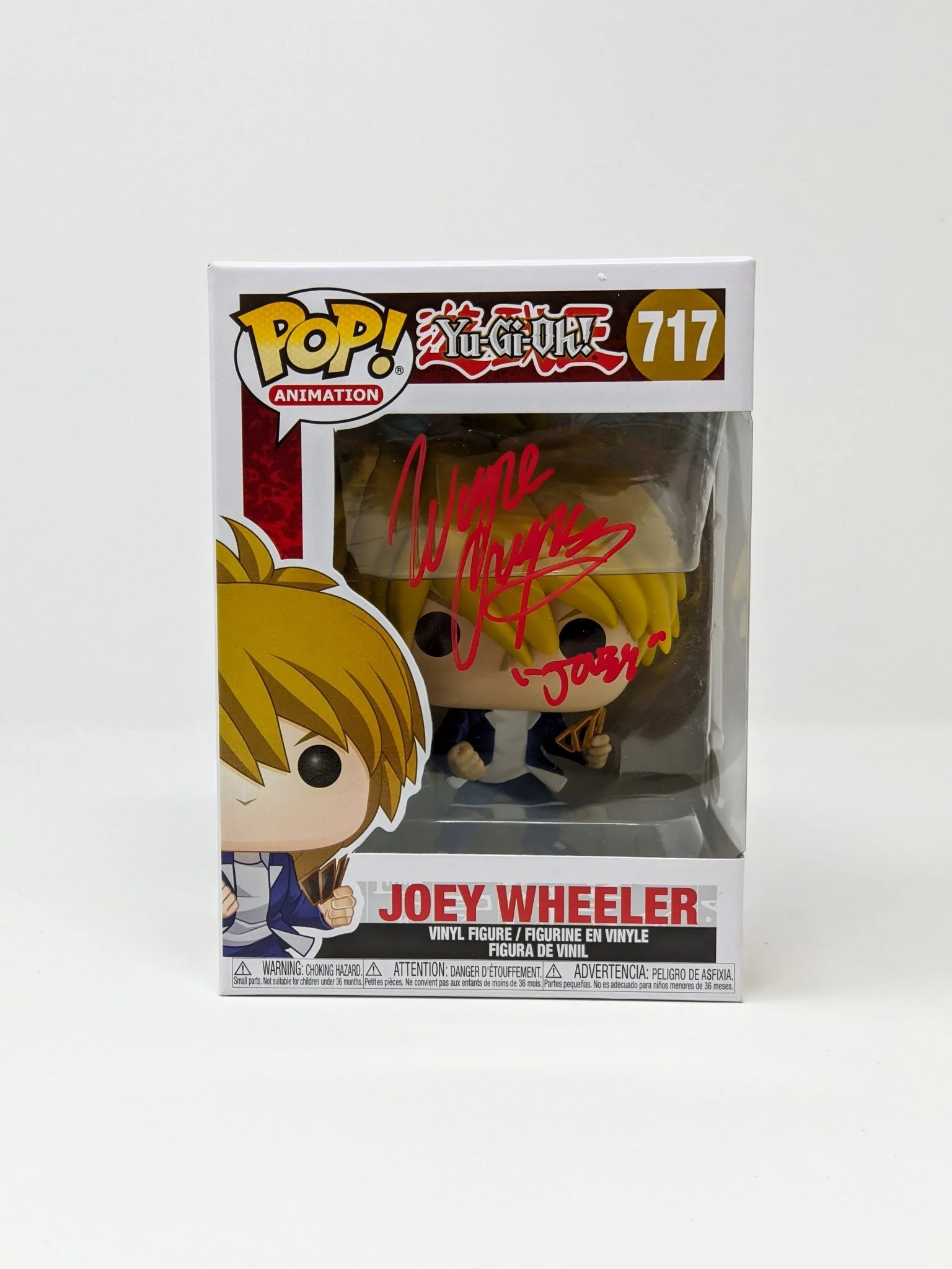Wayne Grayson YuGiOh Joey Wheeler #717 Signed Funko Pop JSA Certified Autograph - Image 3
