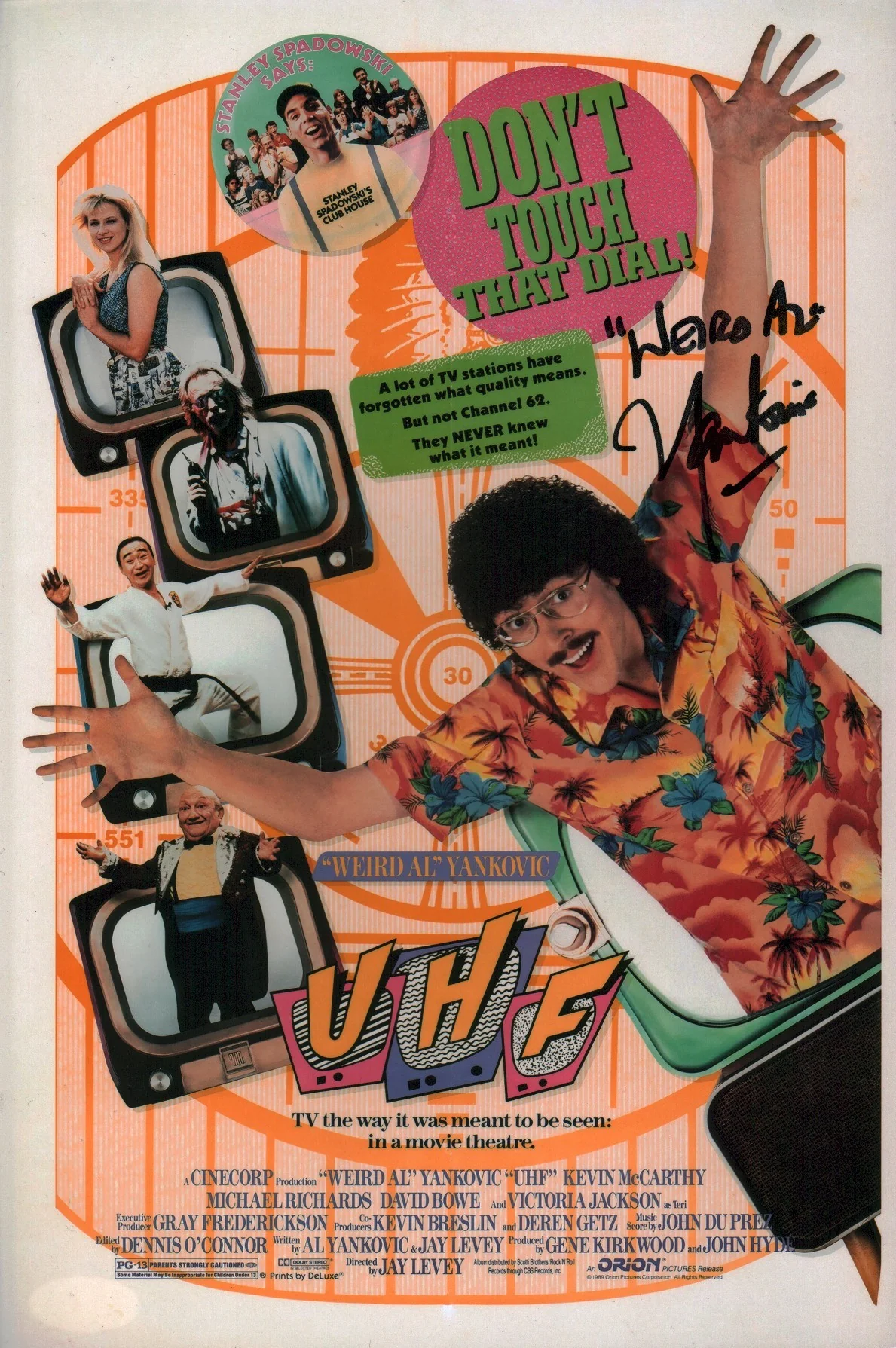 Weird Al Yankovic UHF 8x12 Photo JSA Certified Autograph - Image 2