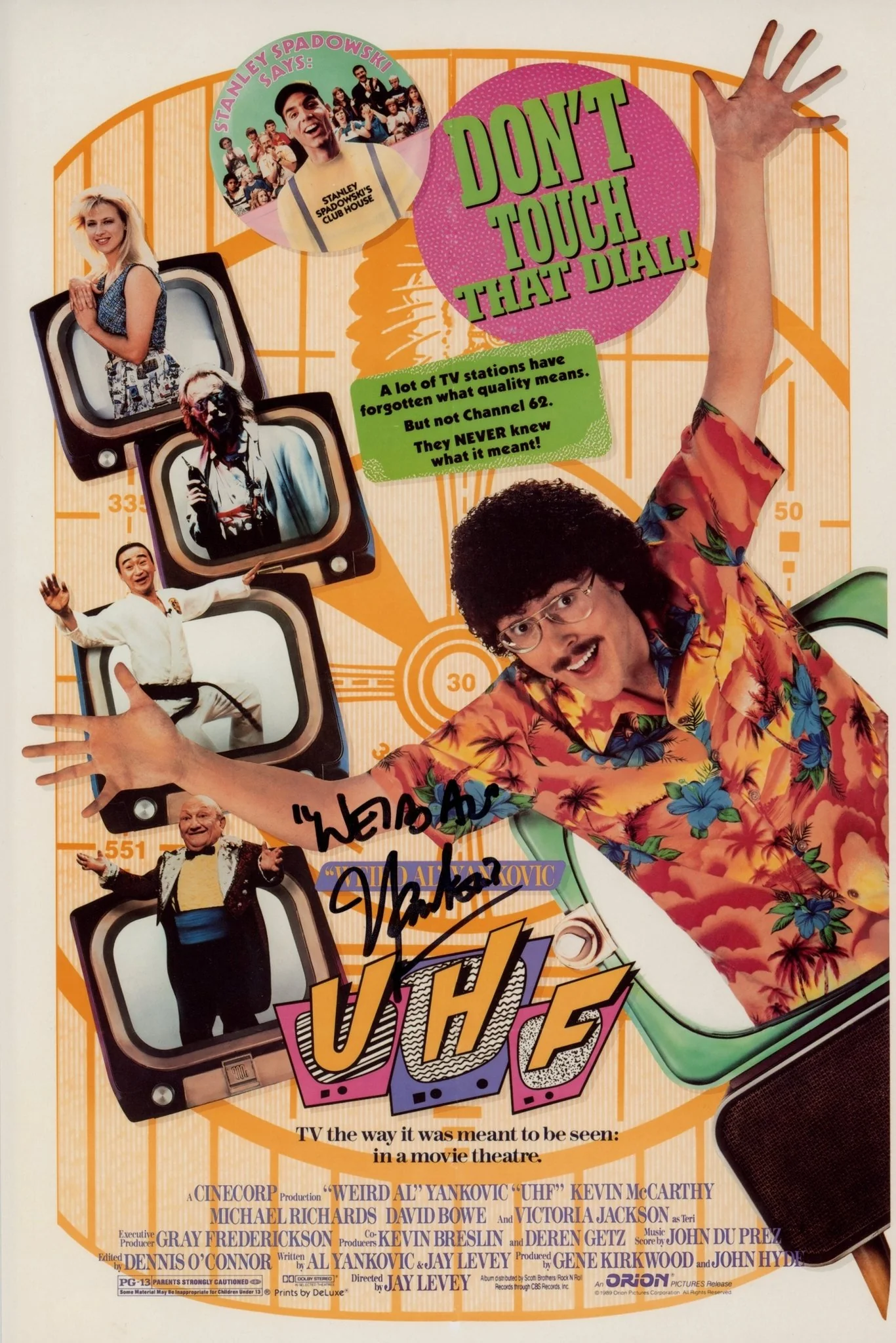 Weird Al Yankovic UHF 8x12 Photo JSA Certified Autograph - Image 4