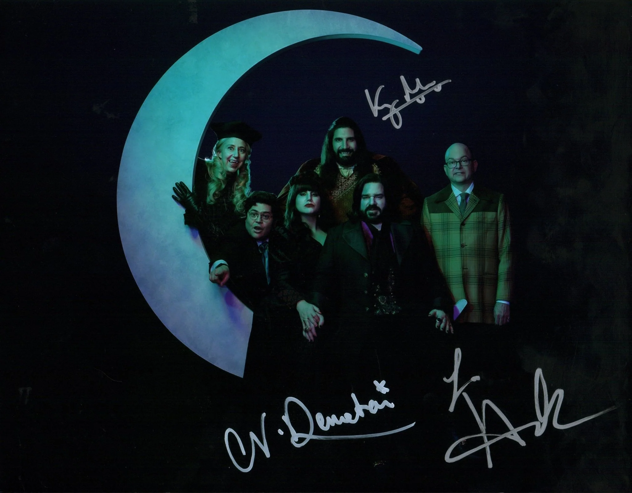 What We Do in the Shadows 11x14 Photo Poster Cast x3 Signed Guillen, Demetriou, Novak JSA Certified Autograph - Image 2