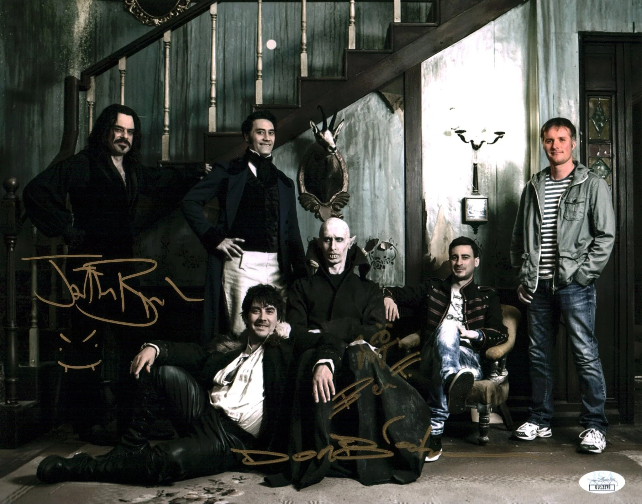 What We Do in the Shadows 11x14 Cast x3 Brooker Brugh Fransham Signed Photo Poster JSA Certified Autograph - Image 2