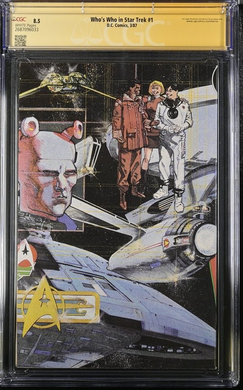 Who's Who in Star Trek #1 DC Comics CGC Signature Series 8.5 Signed William Shatner - Image 3