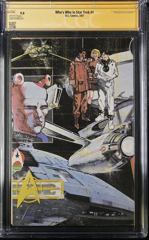 Who's Who in Star Trek #1 DC Comics CGC Signature Series 9.0 Signed William Shatner - Image 3