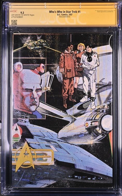 Who's Who in Star Trek #1 DC Comics CGC Signature Series 9.2 Signed William Shatner - Image 3