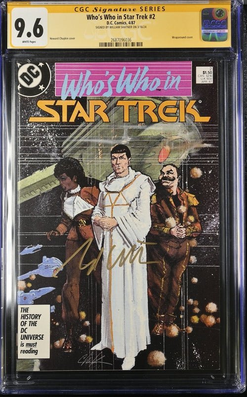 Who's Who in Star Trek #2 DC Comics CGC Signature Series 9.6 Signed William Shatner - Image 4