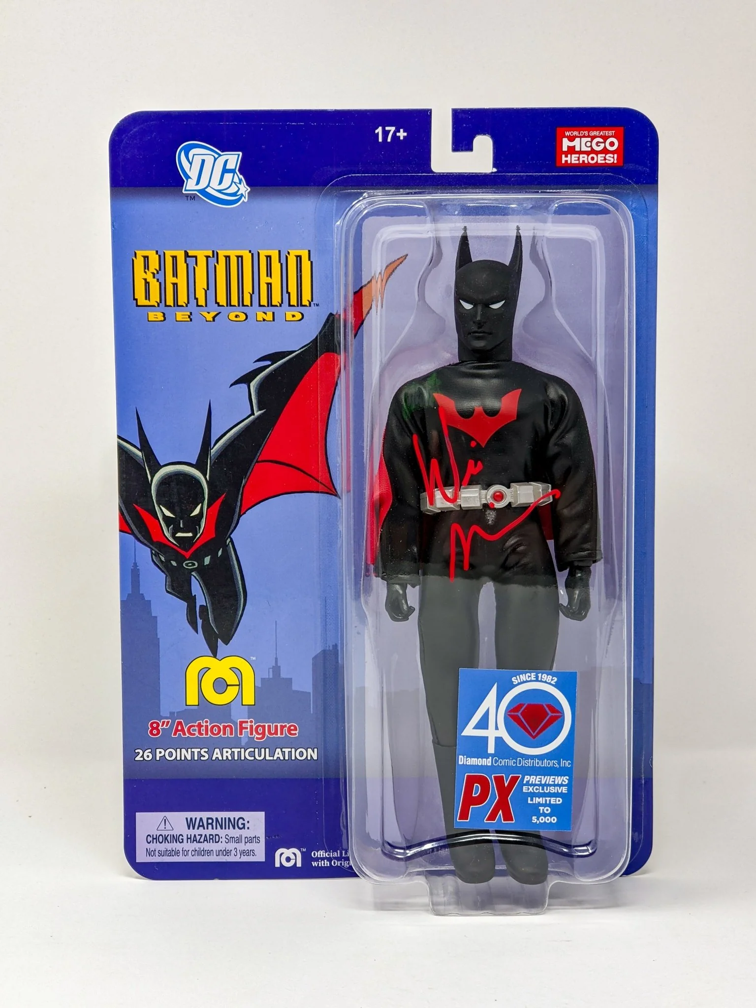 Will Friedle DC Batman Beyond Signed Exclusive Mego Action Figure JSA Certified Autograph - Image 2