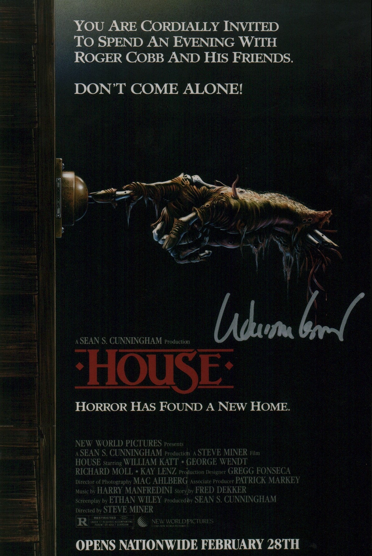 William Katt House 8x12 Signed Photo JSA Certified Autograph