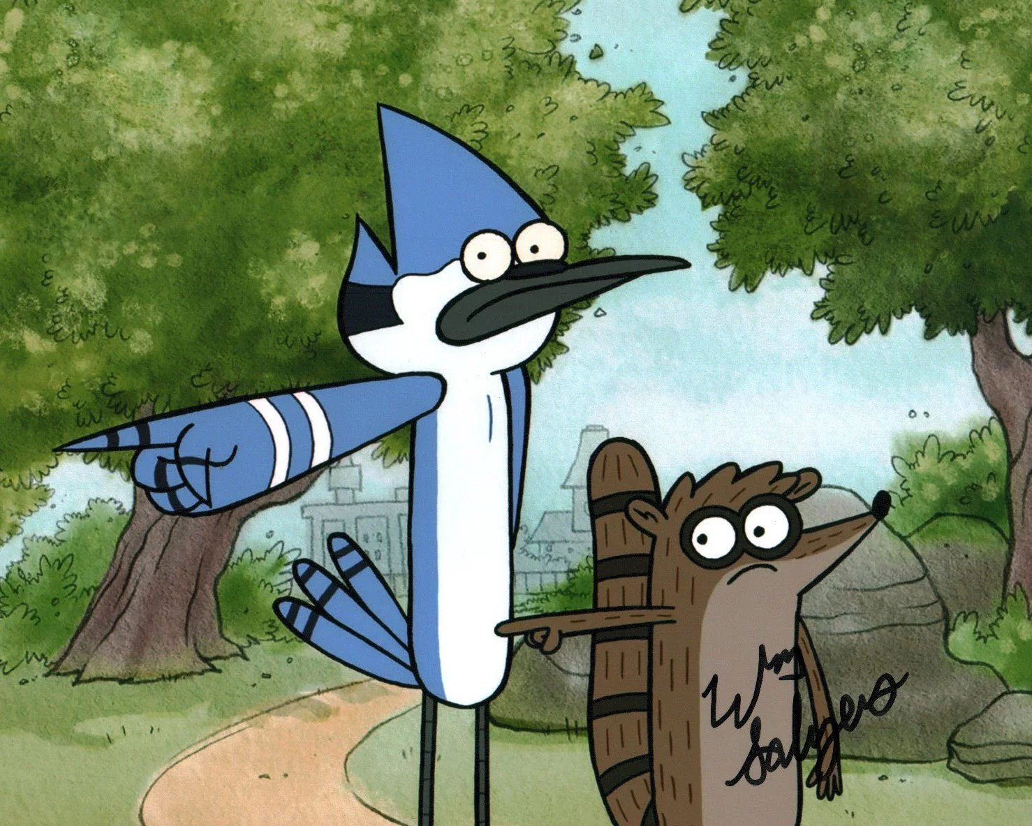 William Salyers Regular Show 8x10 Signed Photo JSA Certified Autograph