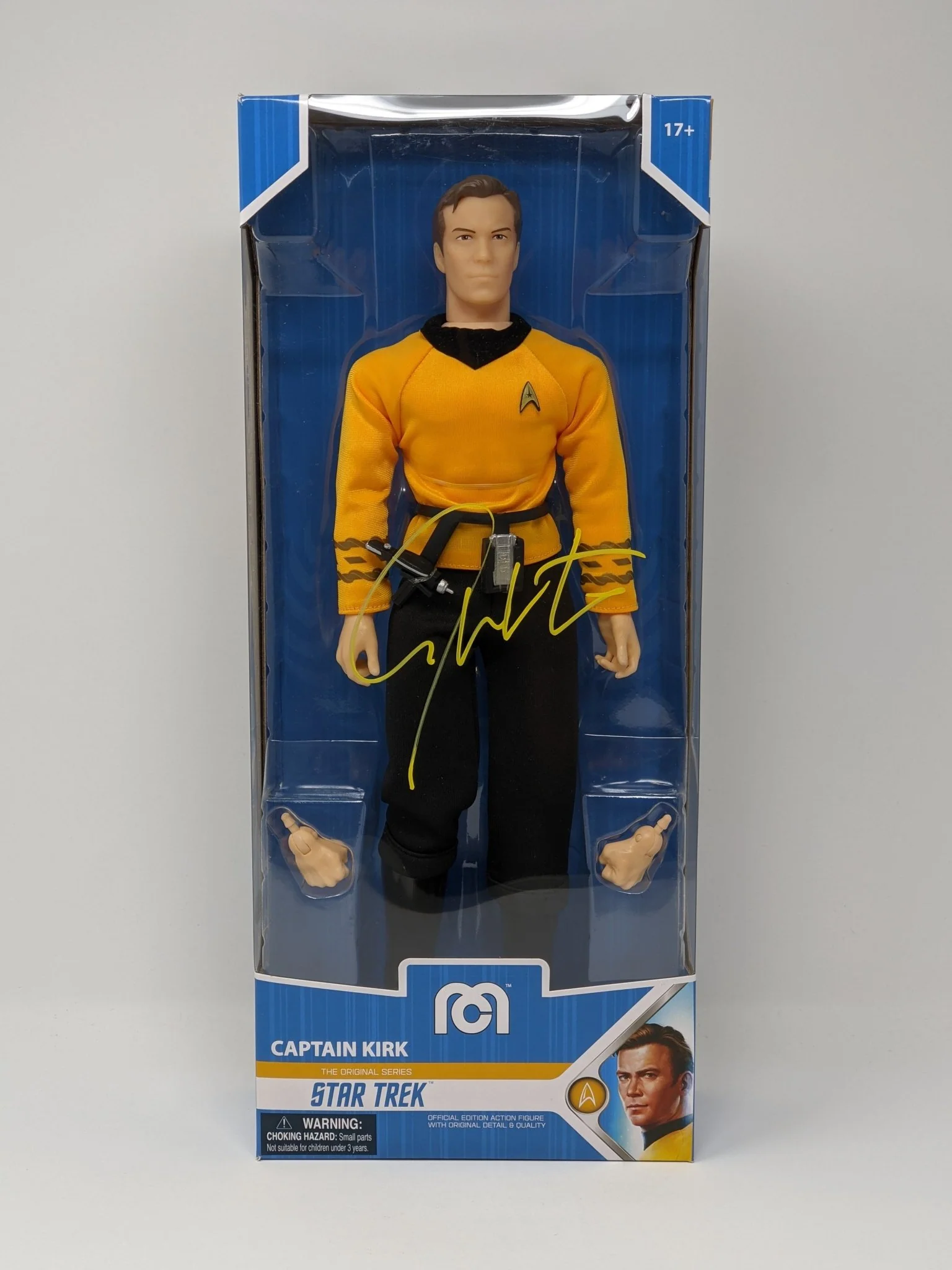 William Shatner Star Trek Captain Kirk Mego 14" Action Figure Signed JSA Certified Autograph - Image 2