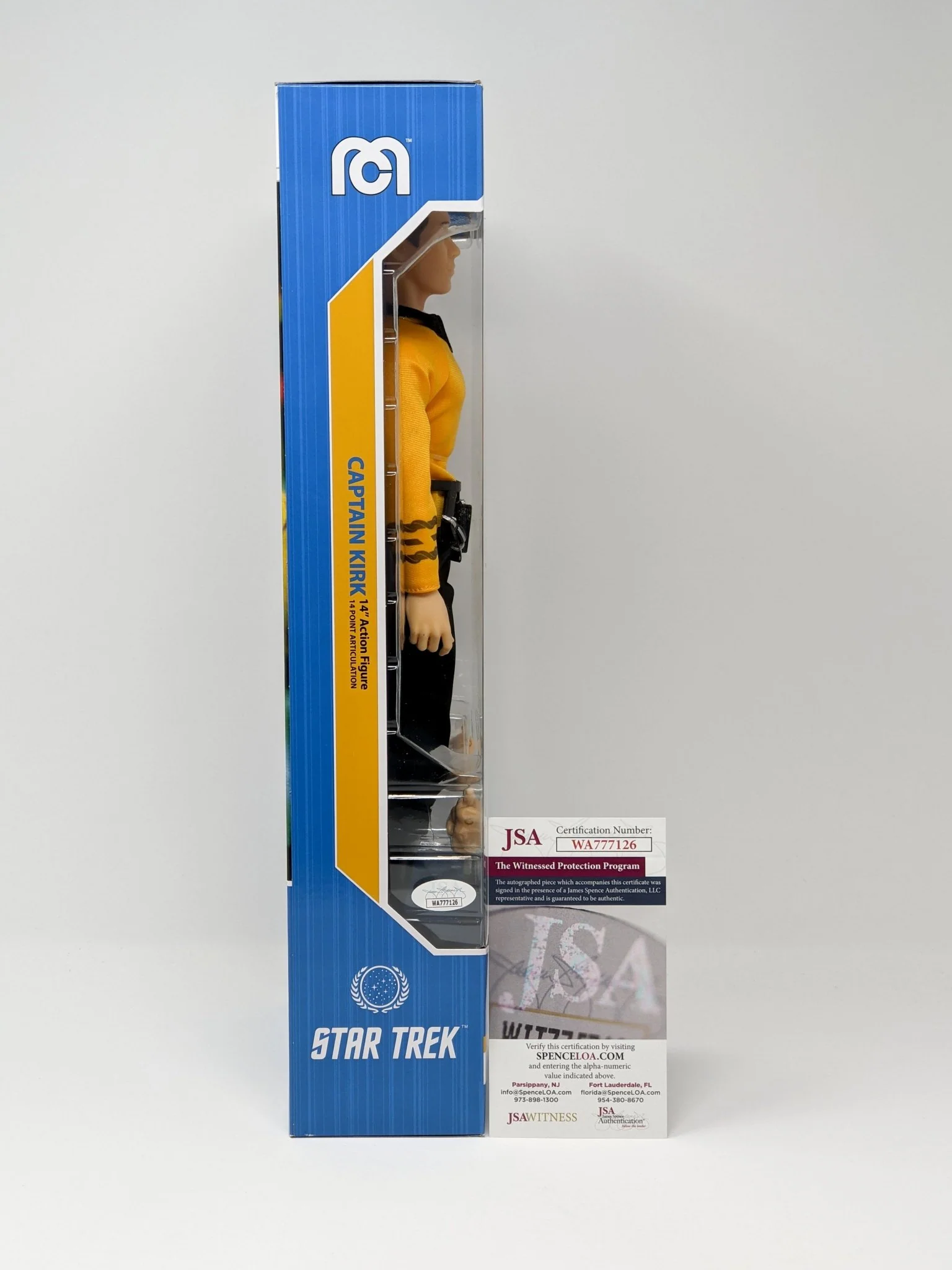 William Shatner Star Trek Captain Kirk Mego 14" Action Figure Signed JSA Certified Autograph - Image 5