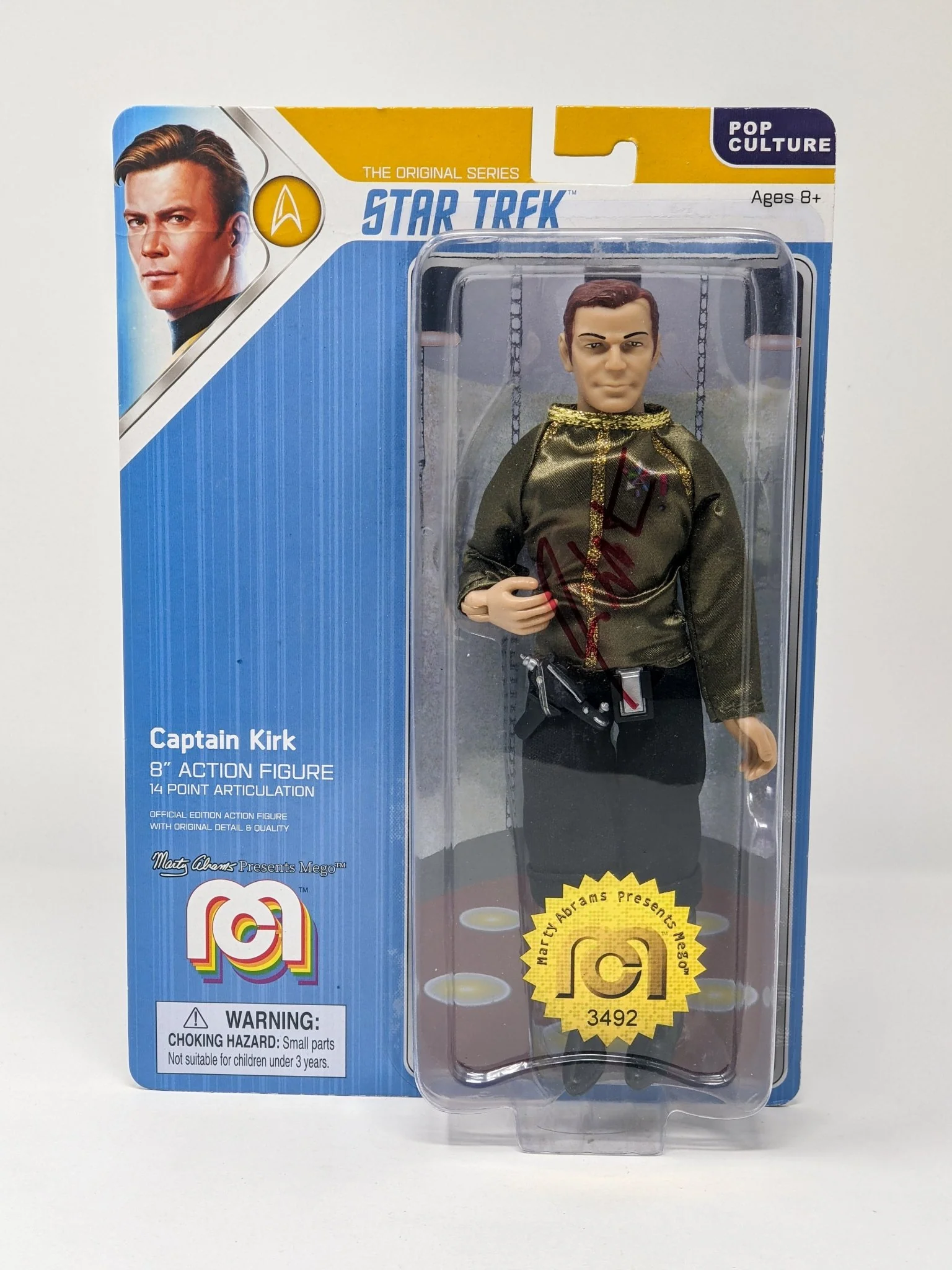 William Shatner Star Trek Captain Kirk Mego 8" Action Figure Signed JSA Certified Autograph - Image 10