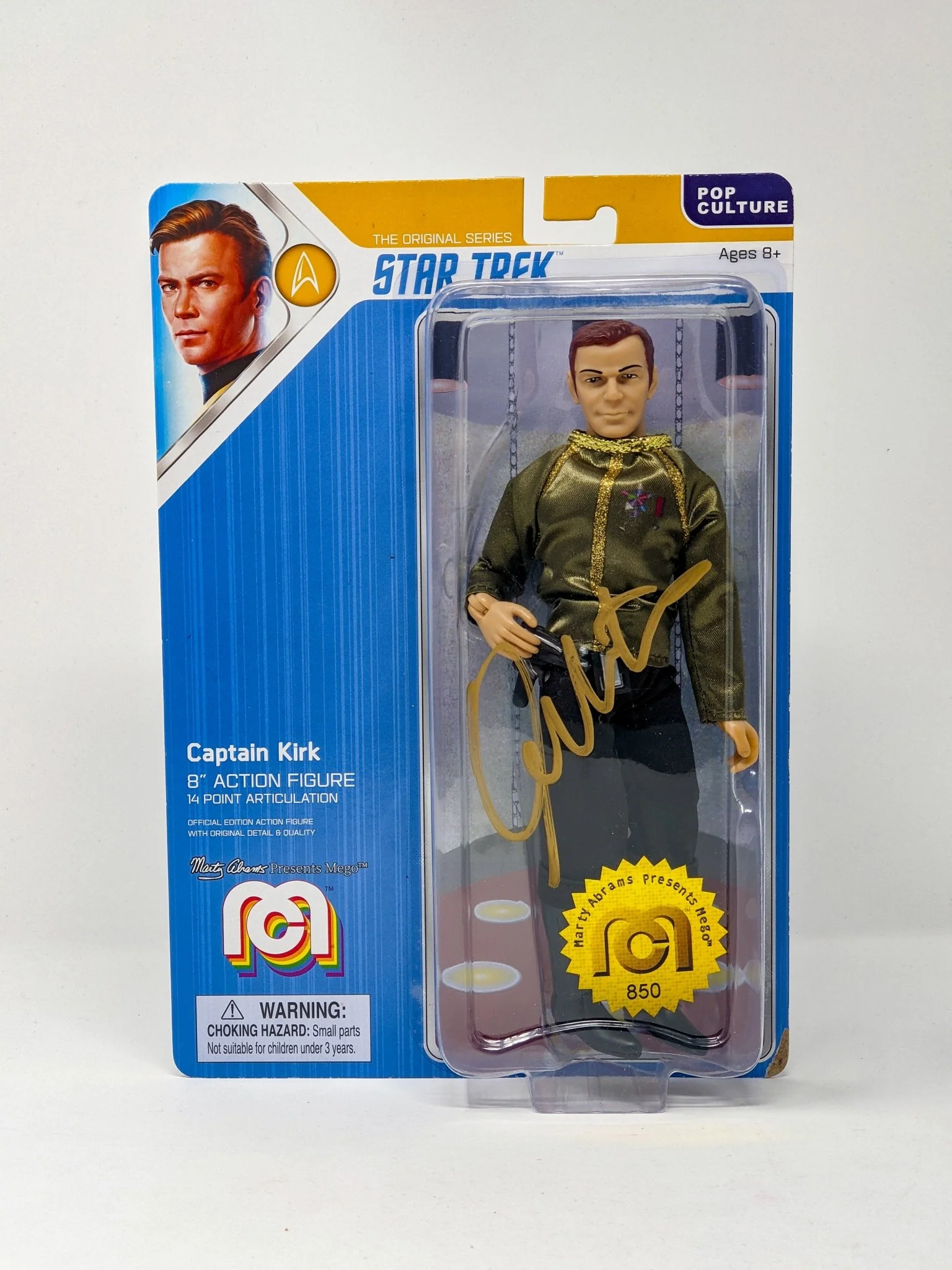 William Shatner Star Trek Captain Kirk Mego 8" Action Figure Signed JSA Certified Autograph - Image 108