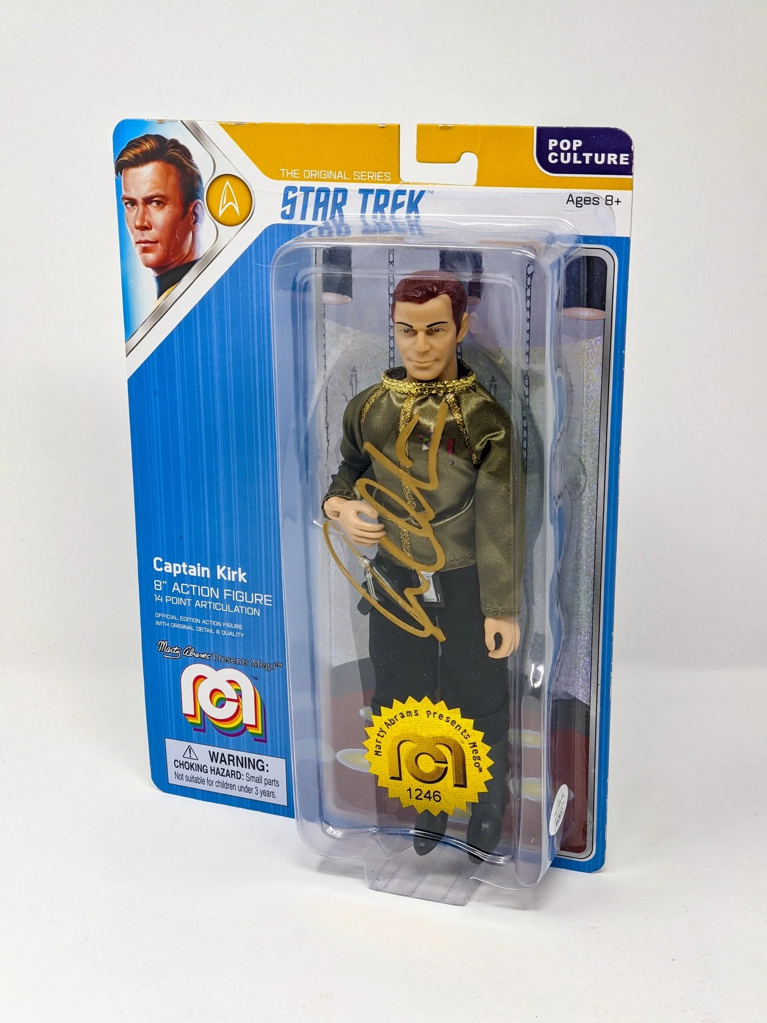 William Shatner Star Trek Captain Kirk Mego 8" Action Figure Signed JSA Certified Autograph - Image 120