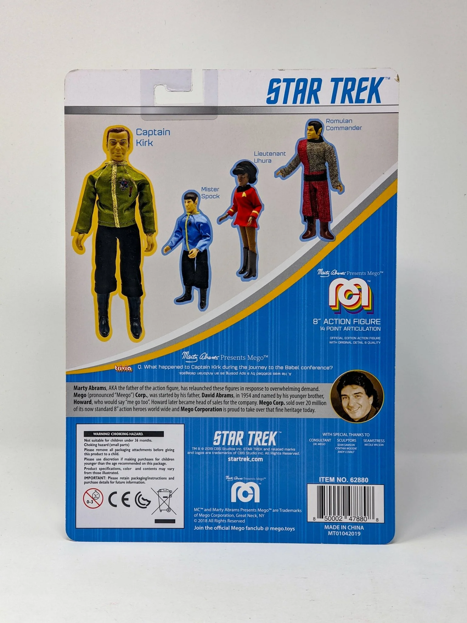 William Shatner Star Trek Captain Kirk Mego 8" Action Figure Signed JSA Certified Autograph - Image 122