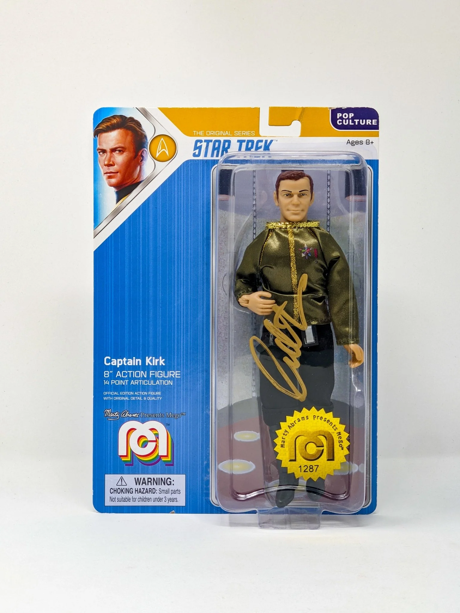 William Shatner Star Trek Captain Kirk Mego 8" Action Figure Signed JSA Certified Autograph - Image 139