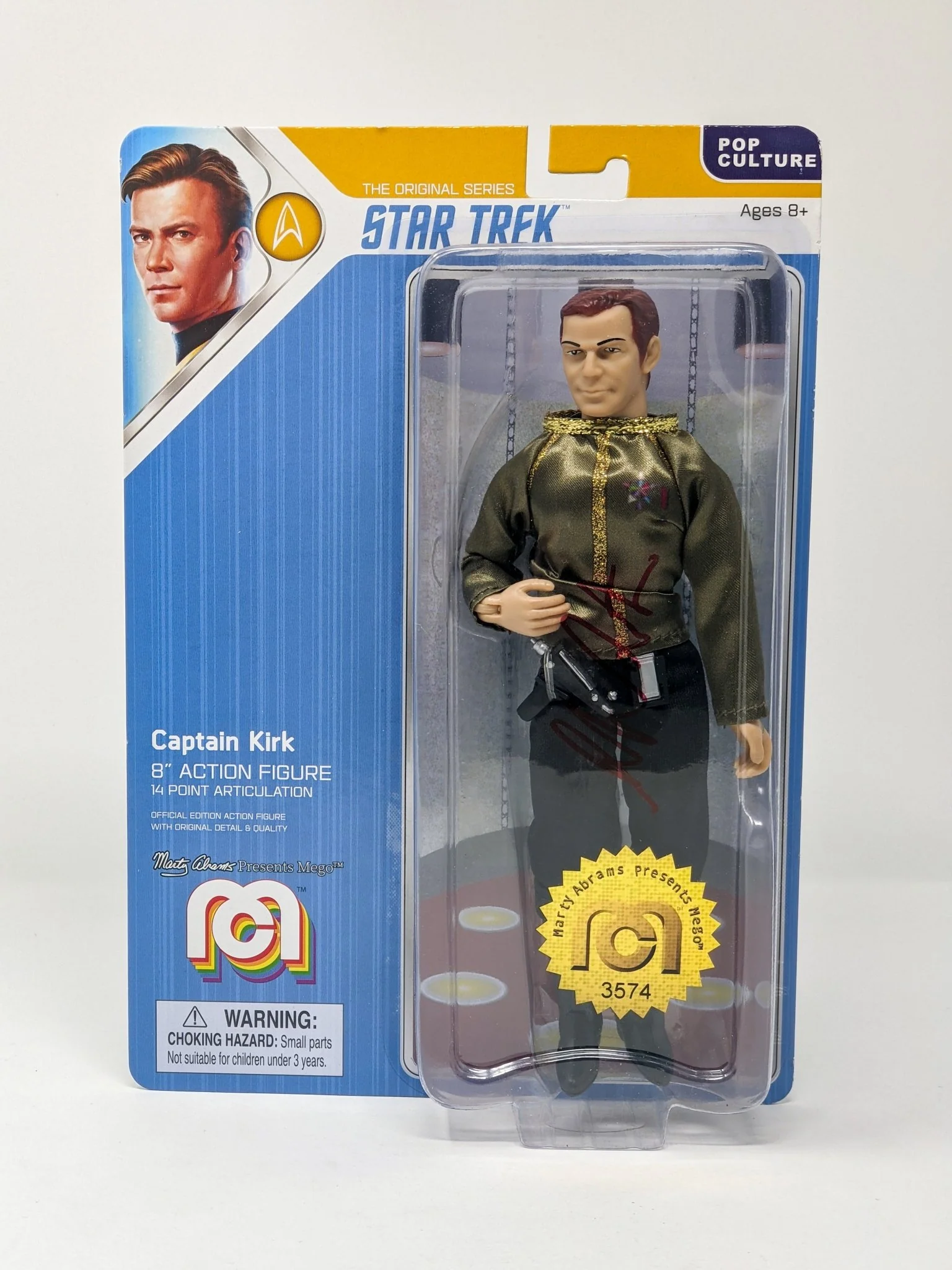 William Shatner Star Trek Captain Kirk Mego 8" Action Figure Signed JSA Certified Autograph - Image 19