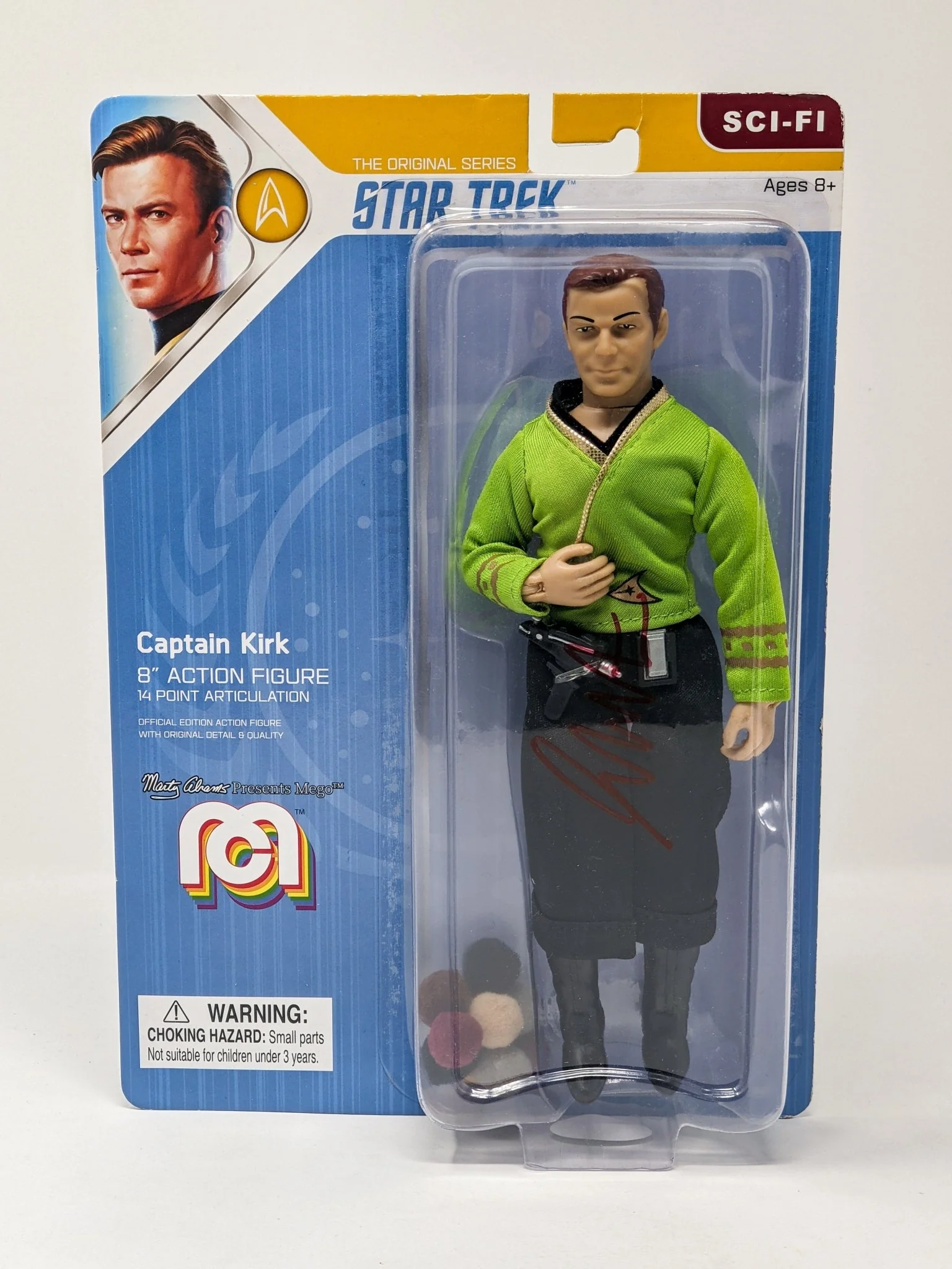 William Shatner Star Trek Captain Kirk Mego 8" Action Figure Signed JSA Certified Autograph - Image 27