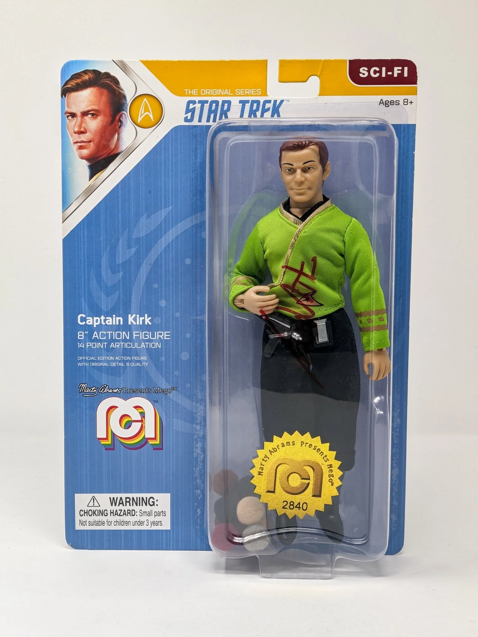 William Shatner Star Trek Captain Kirk Mego 8" Action Figure Signed JSA Certified Autograph - Image 9
