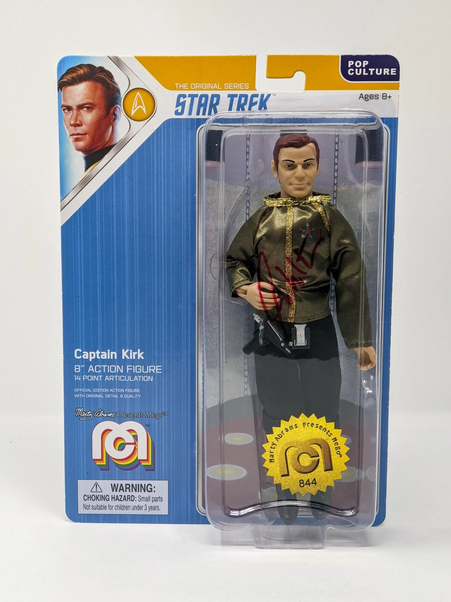 William Shatner Star Trek Captain Kirk Mego 8" Action Figure Signed JSA Certified Autograph - Image 3
