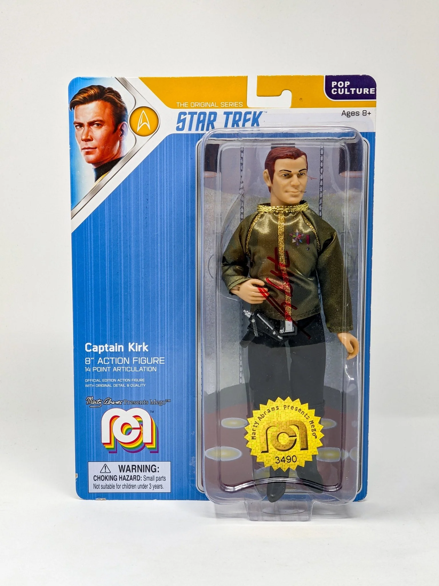 William Shatner Star Trek Captain Kirk Mego 8" Action Figure Signed JSA Certified Autograph - Image 58