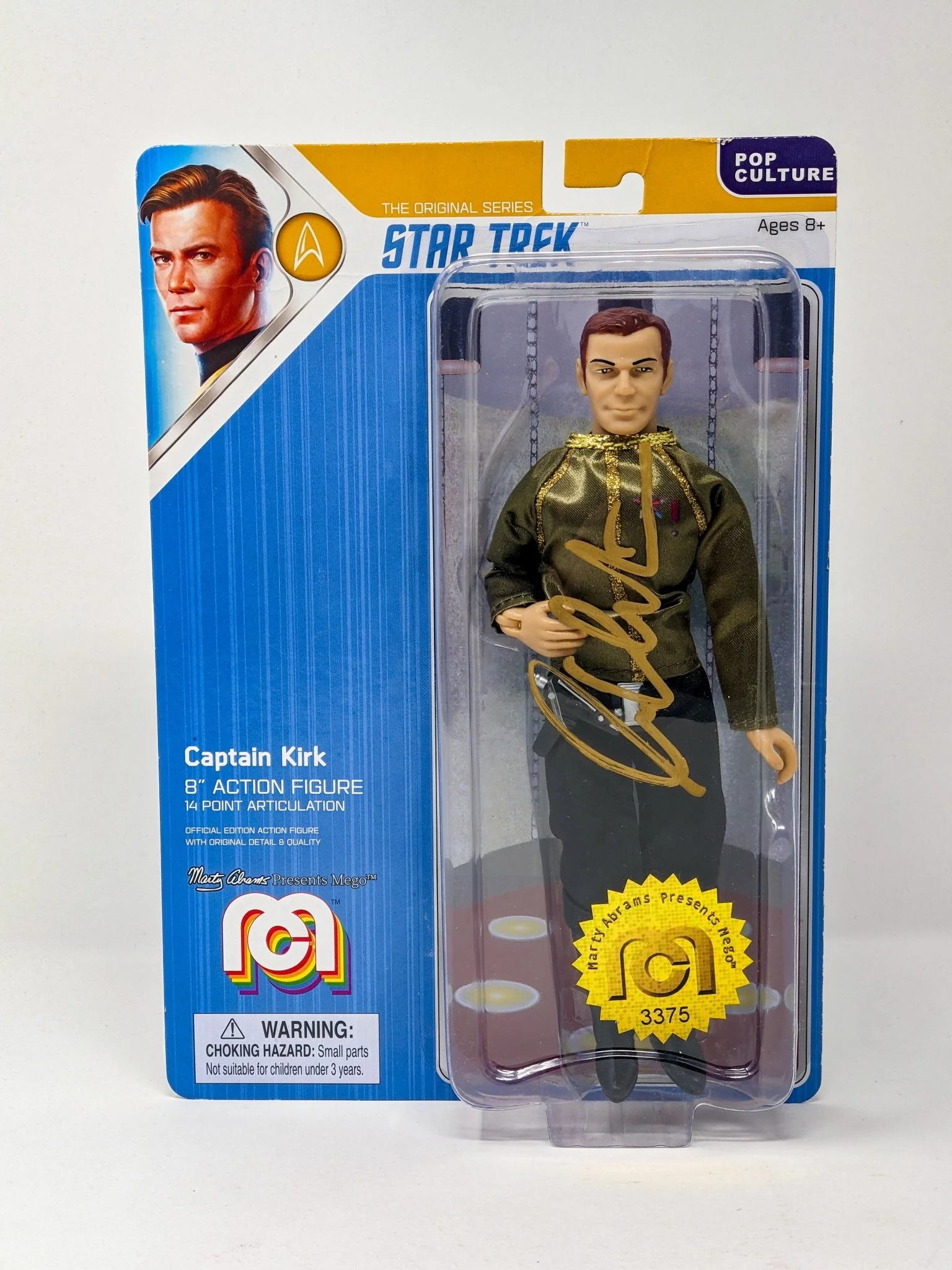 William Shatner Star Trek Captain Kirk Mego 8" Action Figure Signed JSA Certified Autograph - Image 86