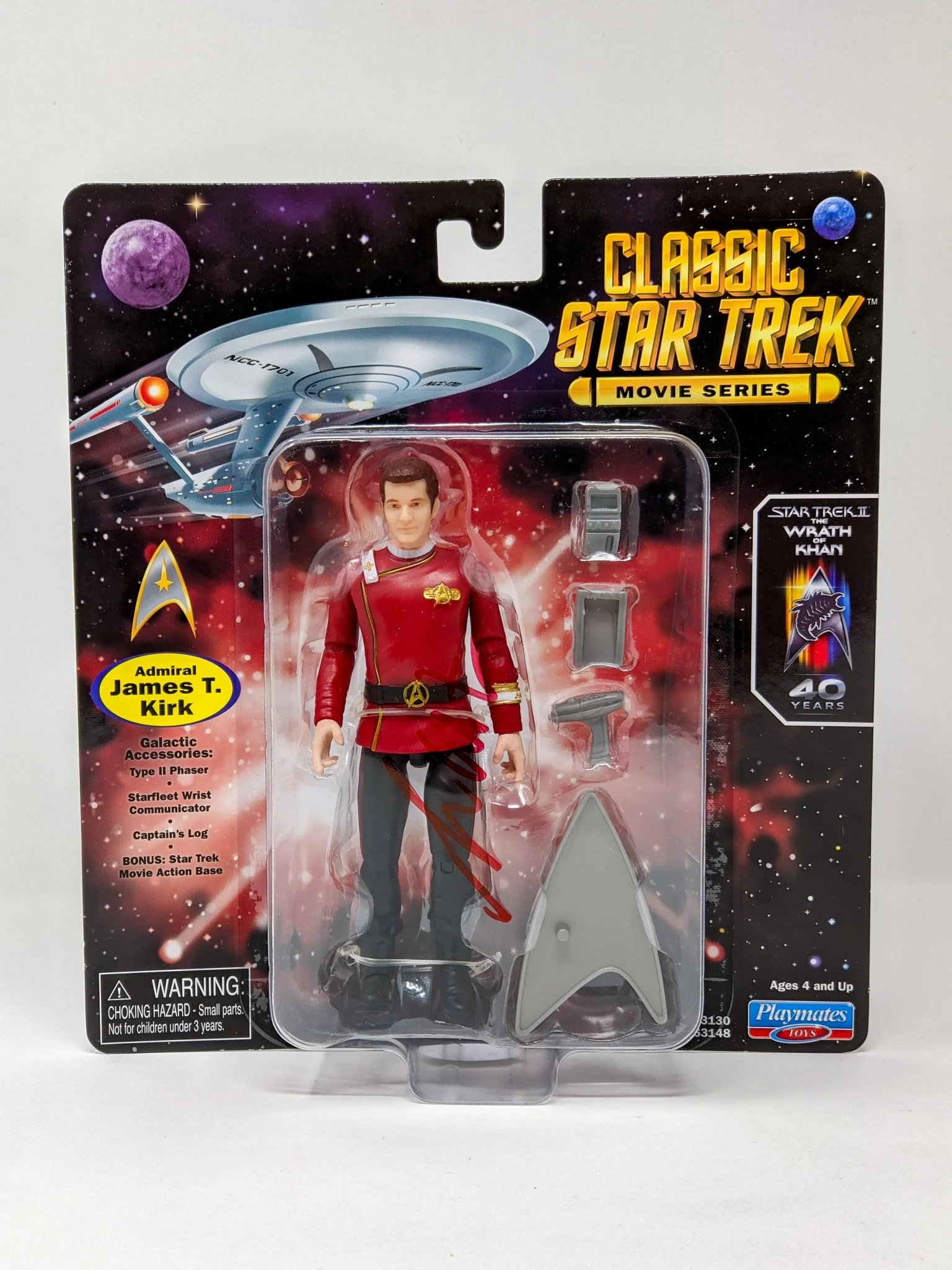 William Shatner Star Trek Captain Kirk Playmates Action Figure Signed JSA Certified Autograph - Image 3