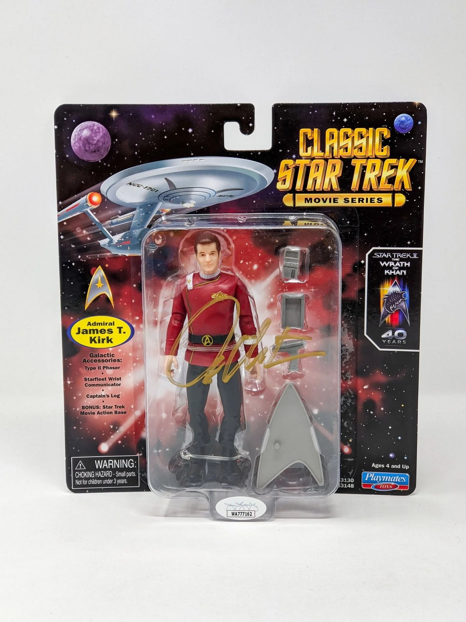 William Shatner Star Trek Captain Kirk Playmates Action Figure Signed JSA Certified Autograph - Image 4