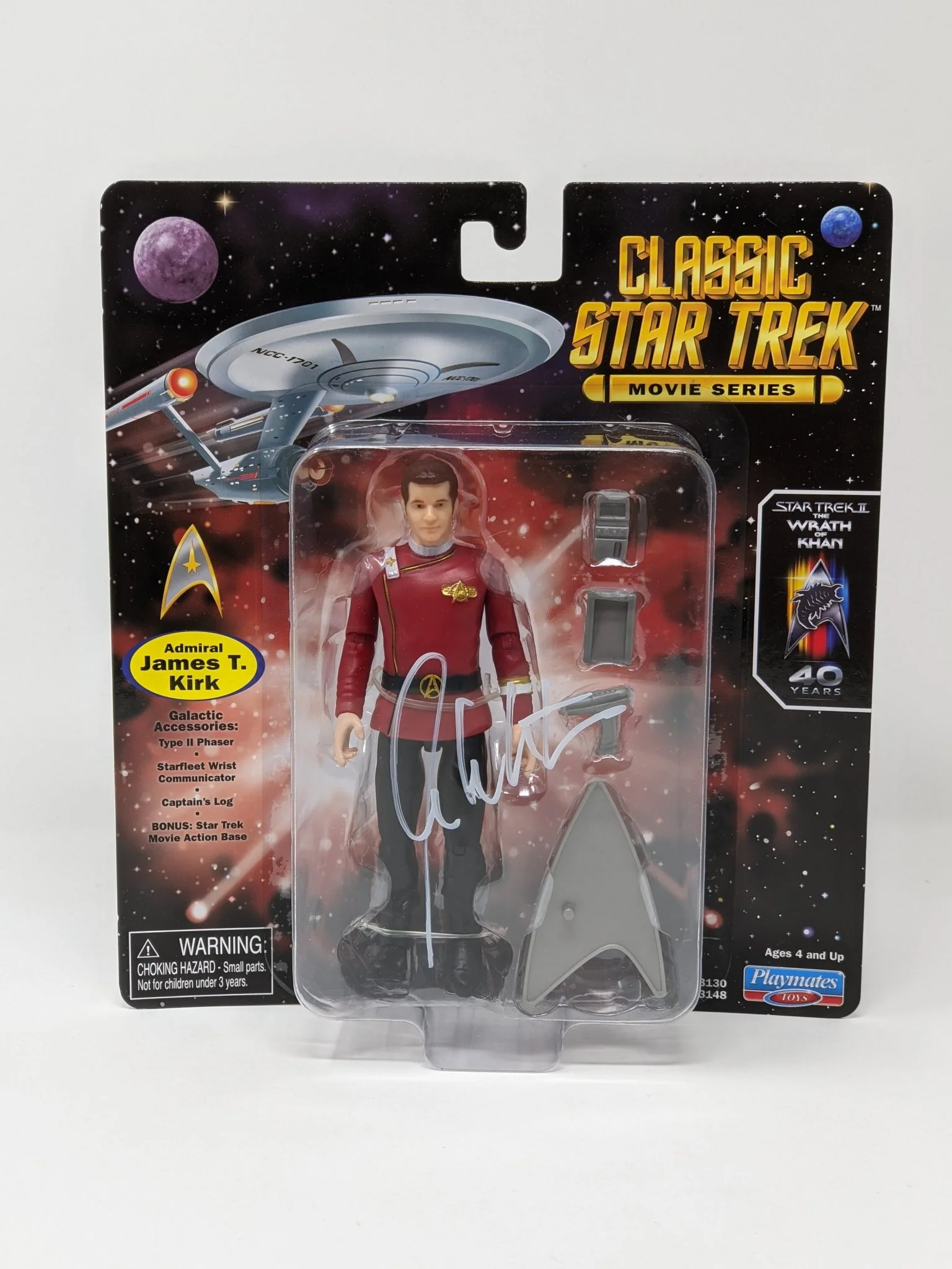 William Shatner Star Trek Captain Kirk Playmates Action Figure Signed JSA Certified Autograph - Image 5