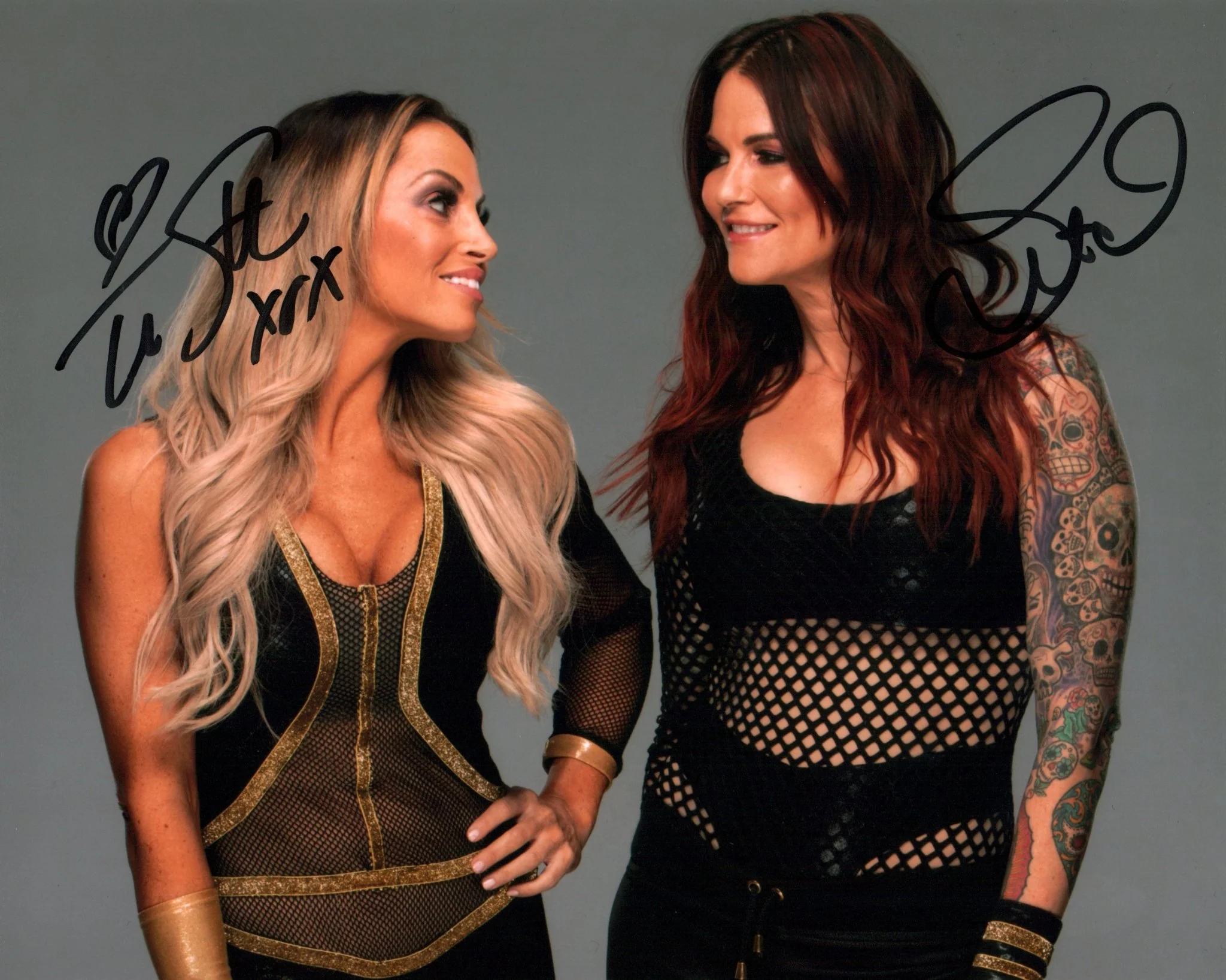 WWE Wrestling 8x10 Signed Photo Cast x2 Trish Stratus, Lita JSA Certified Autograph - Image 2