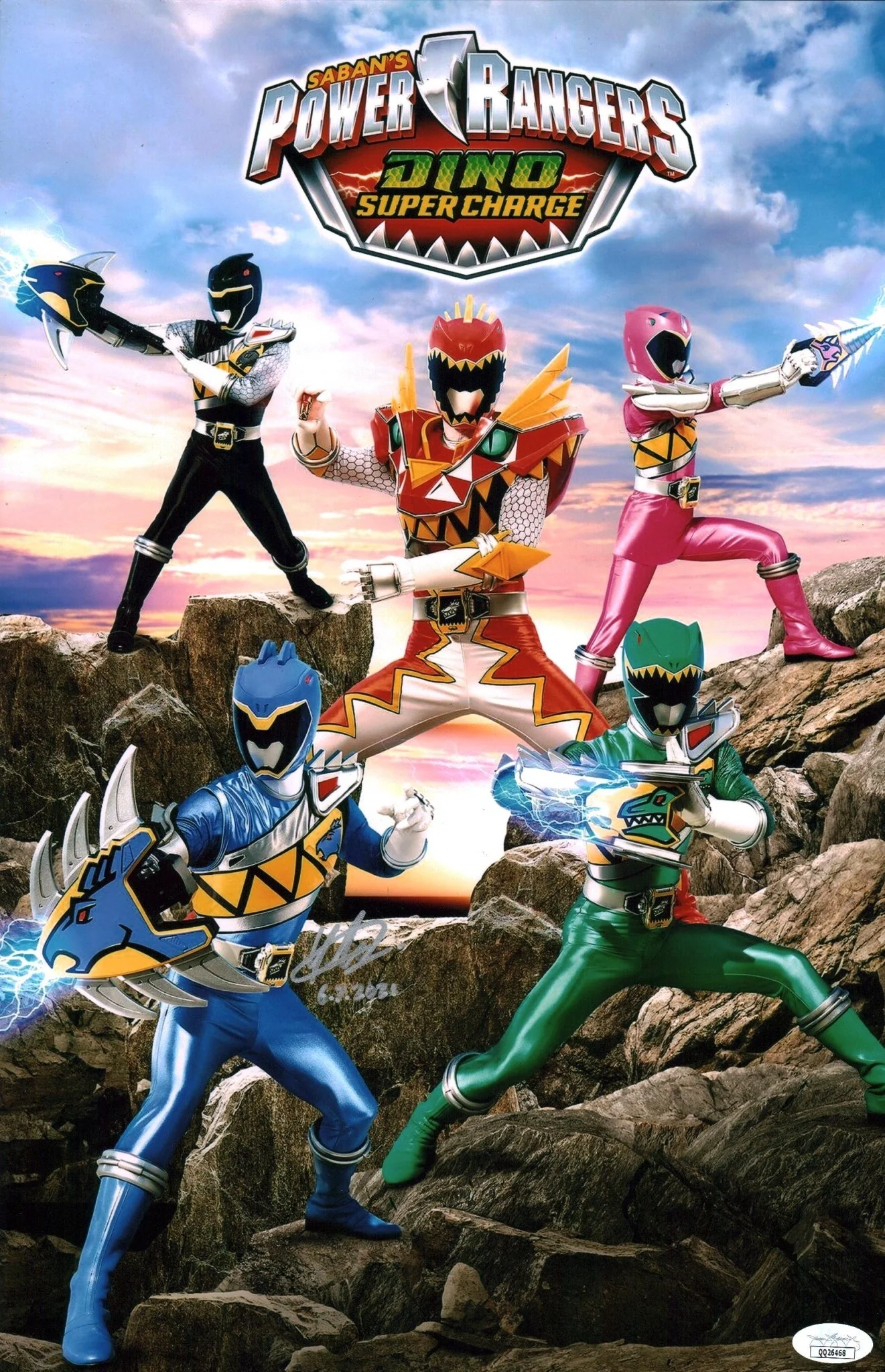 Yoshi Sudarso Power Rangers 11x17 Signed Photo Poster JSA Certified Autograph