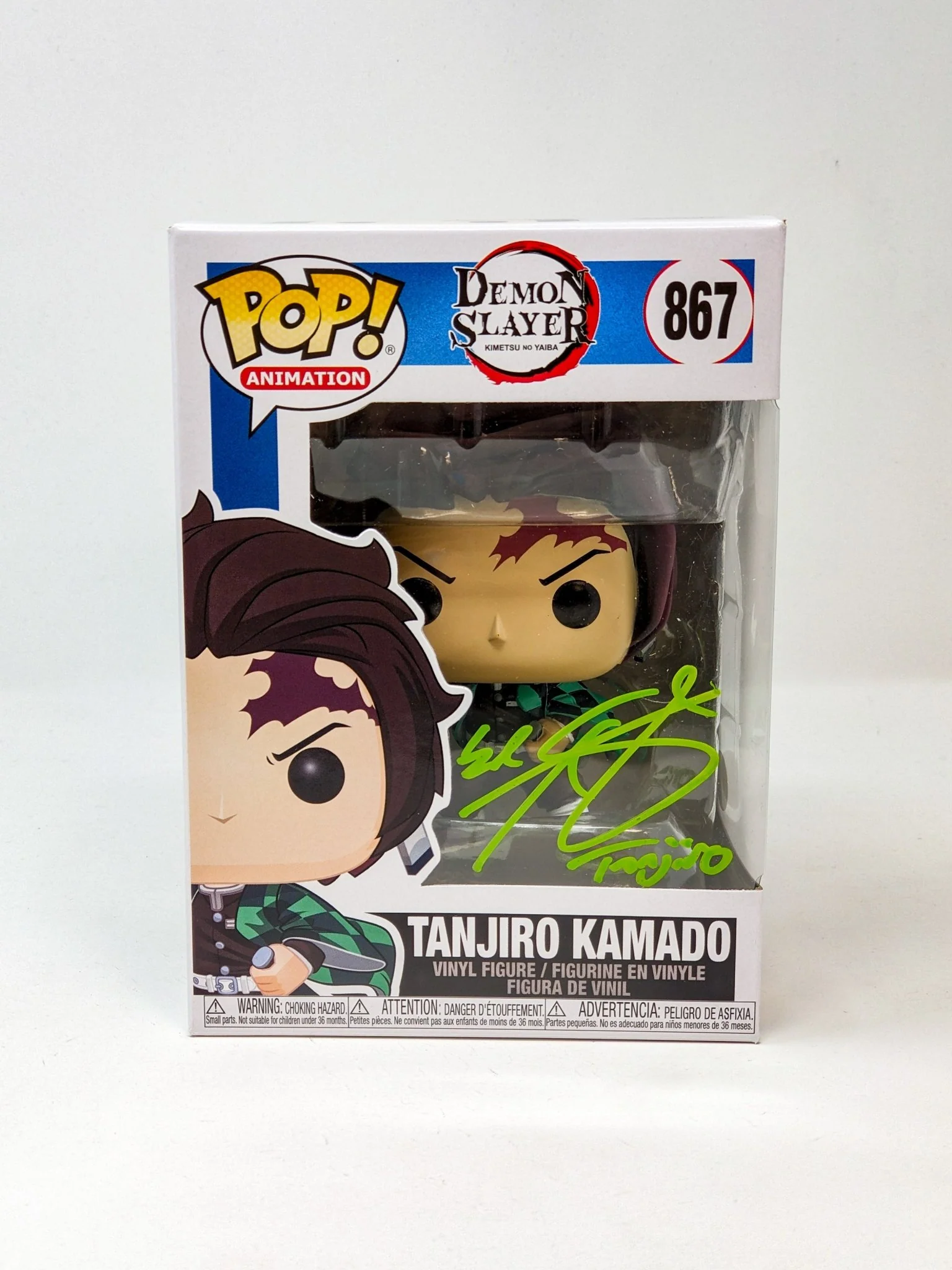 Zach Aguilar Demon Slayer Tanjiro Kamado #867 Signed Funko Pop JSA Certified Autograph - Image 12