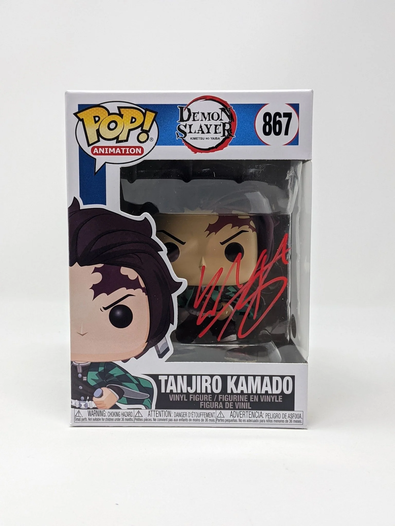 Zach Aguilar Demon Slayer Tanjiro Kamado #867 Signed Funko Pop JSA Certified Autograph - Image 6