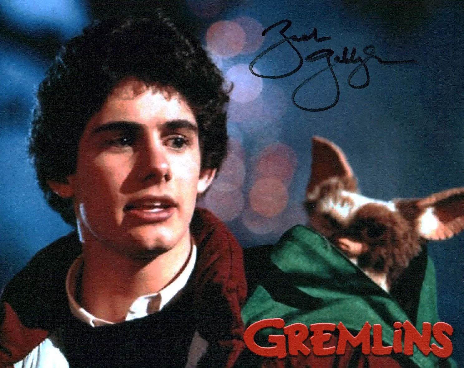 Zach Galligan Gremlins 8x10 Signed Photo JSA Certified Autograph